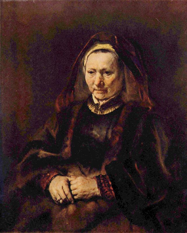 Rembrandt Peale Portrat einer sitzenden alten Frau France oil painting art